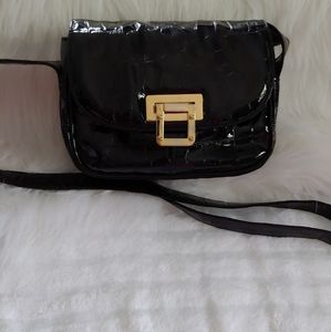 VTG. Stuart Weitzman Black Patent Leather Bag